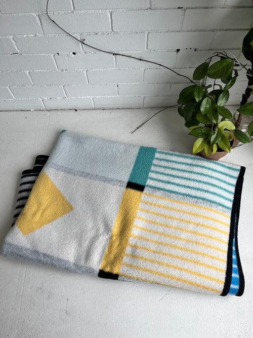 Used Throw Blanket with cool pattern