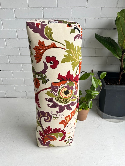 Yoga Bolster with printed fabric