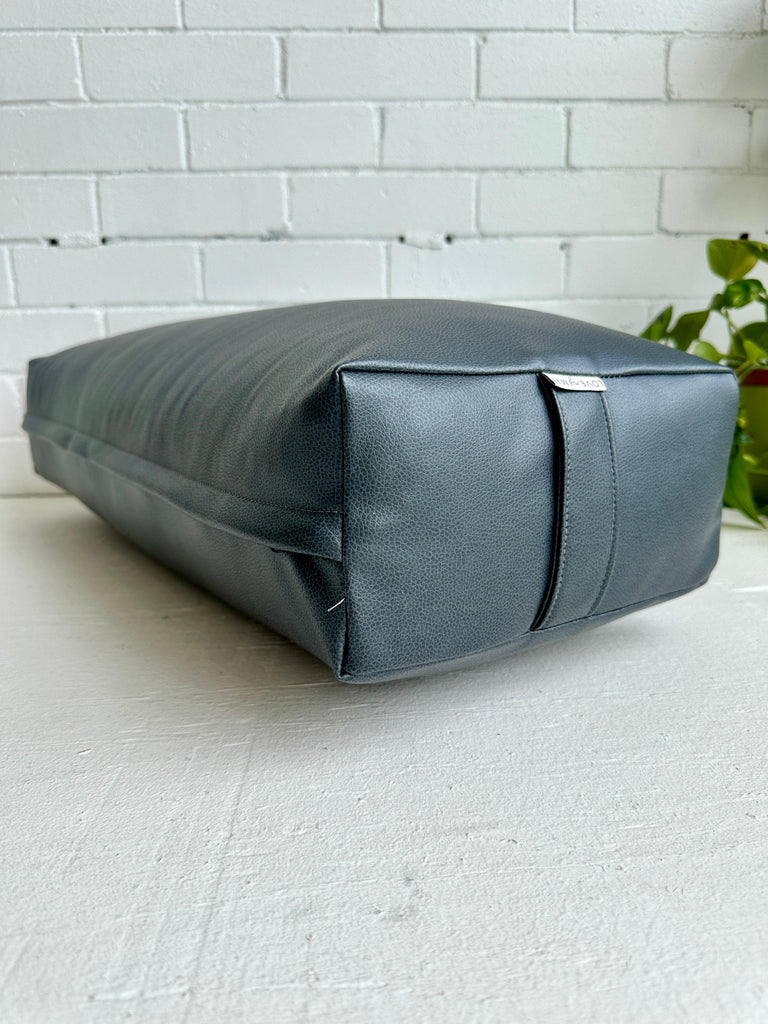 Charcoal Traditional Vinyl Bolster - Love My Mat