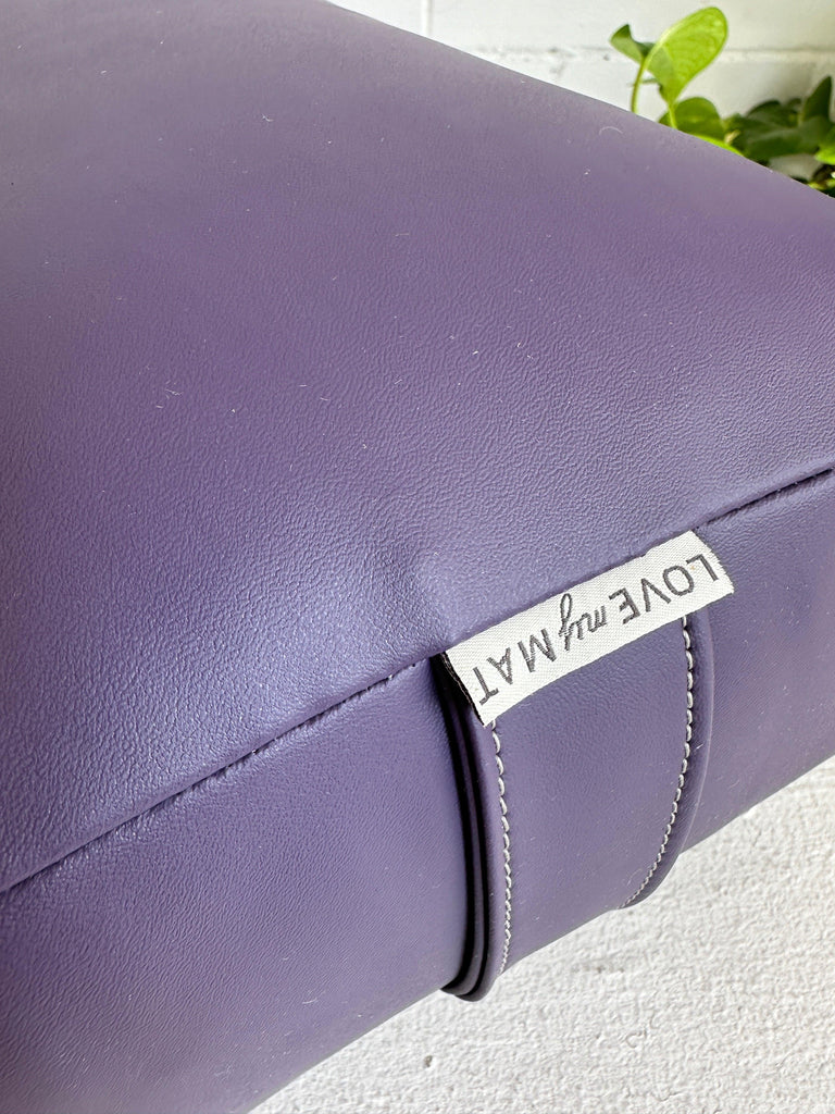 Purple Vinyl Long & Lean Bolster - Love My Mat