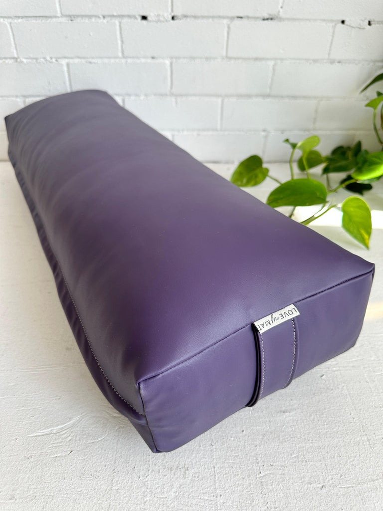 Purple Vinyl Long & Lean Bolster - Love My Mat