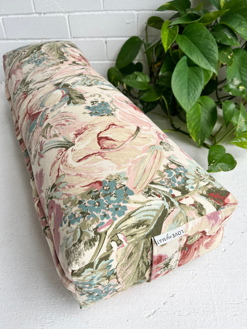 Pretty Floral Bolster made in Canada