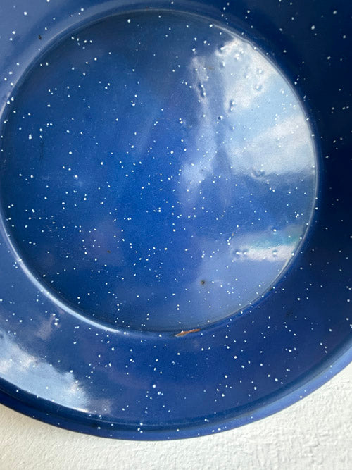 WhiteSpeckledBluePlateCamping